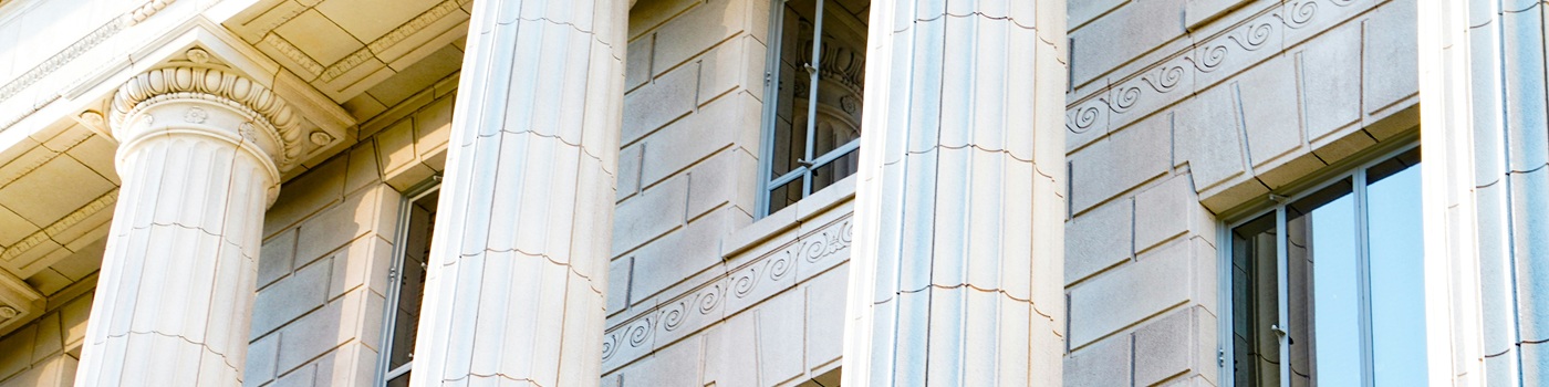 Columns of a government building